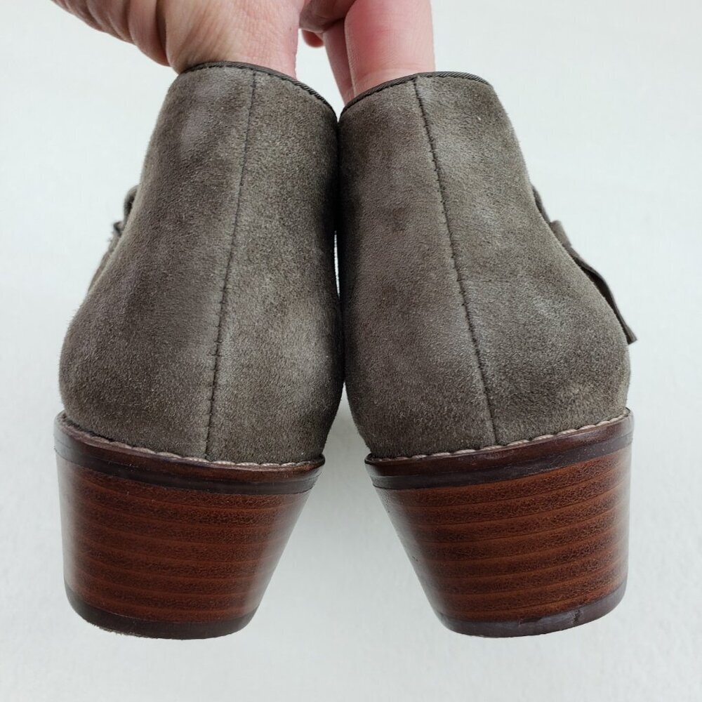 Vionic Serena Suede Ankle Boot Womens 8.5 Beige Side Zip Casual Bootie Shoe - Picture 9 of 13